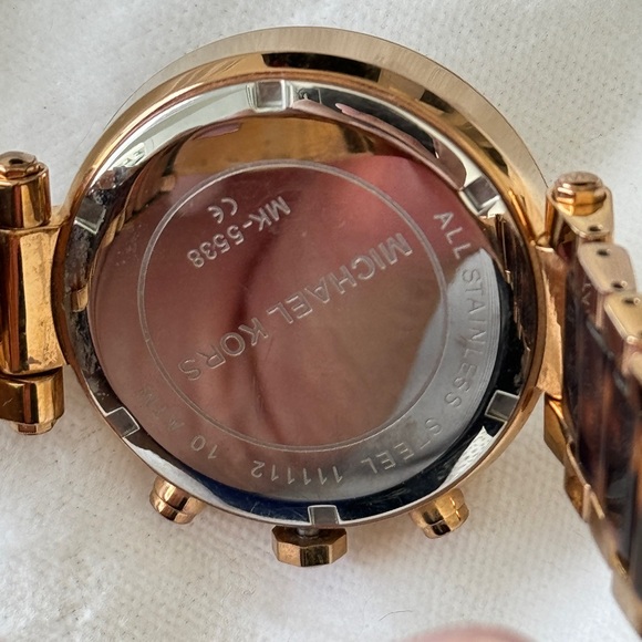 Michael Kors Parker Rose Gold Dial Two Tone Steel Strap Watch for Women - MK5538 - Picture 4 of 12